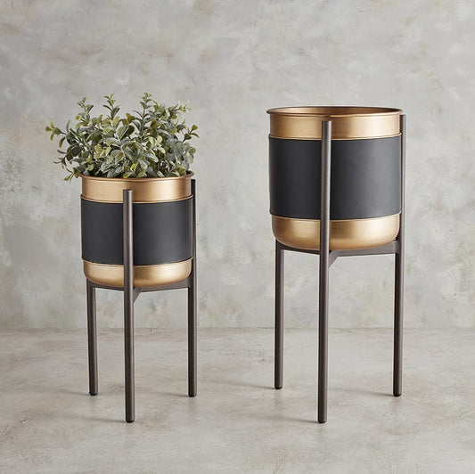 Gold & Black Plant Stand