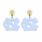 North Carolina Blue Logo Earrings