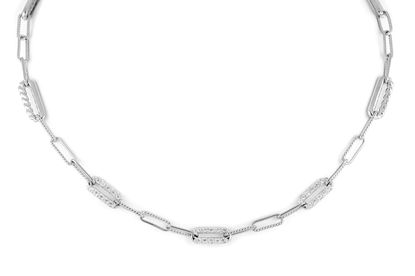 Diamante - Three Station Pavé Necklace