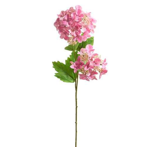 19" Real Touch Pink Hydrangea Spray Floral
