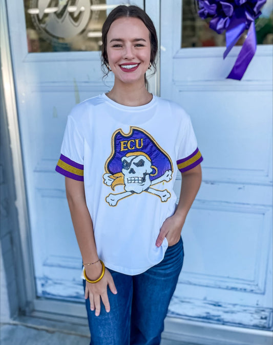 ECU Sparkle Logo T-Shirt