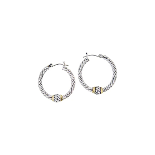 Twisted Wire Hoop Earrings