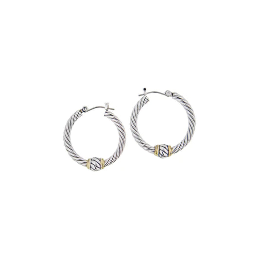 Twisted Wire Hoop Earrings