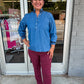 Kimberly Chambray Top