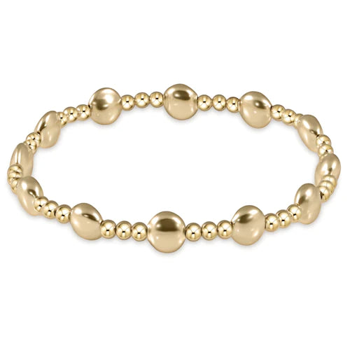 Extends - Honesty Gold Sincerity Pattern Bead Bracelet