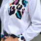 Marina Multicolor Leopard Long Sleeve Shirt
