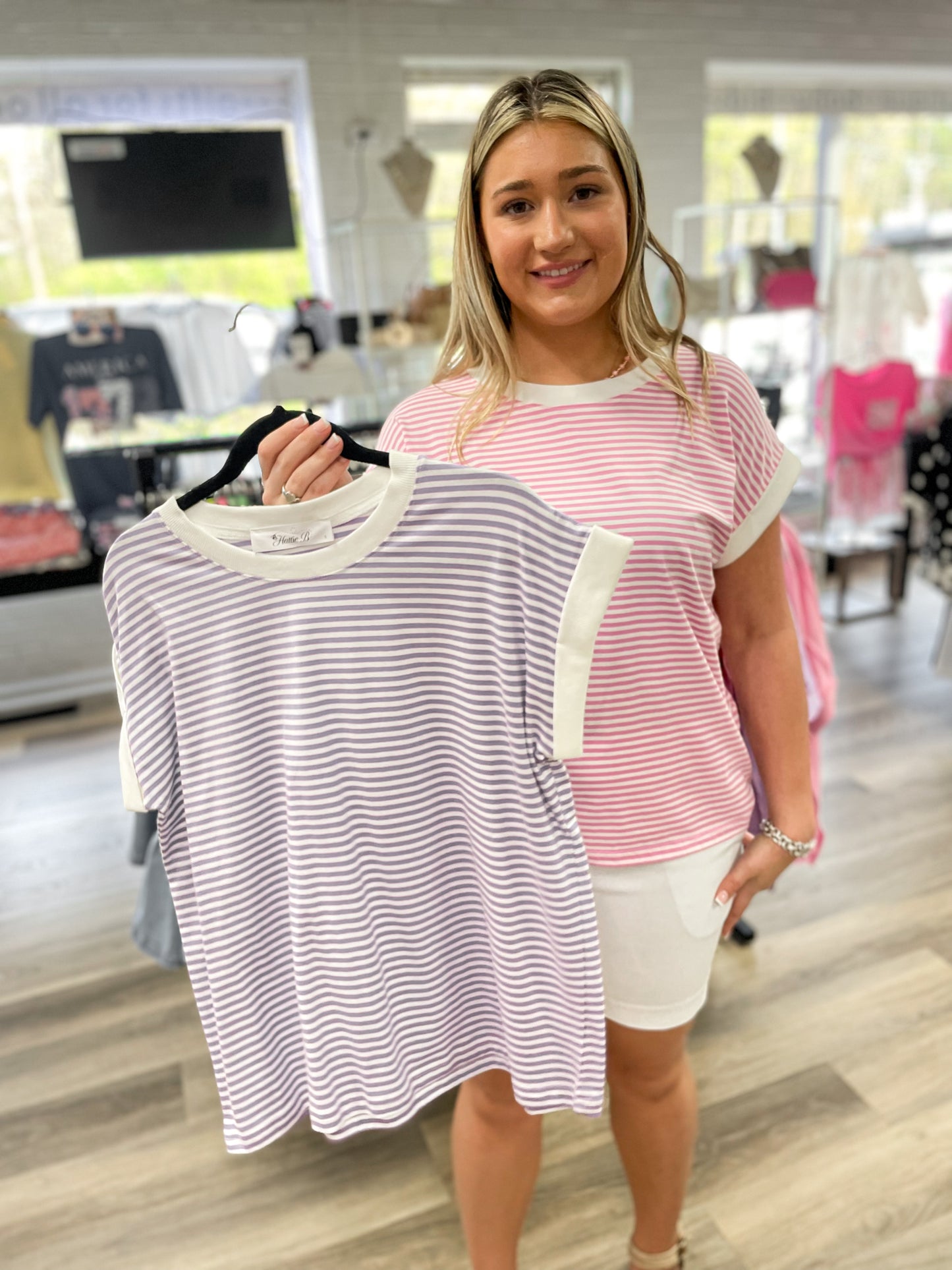 Lainey Stripe Tee