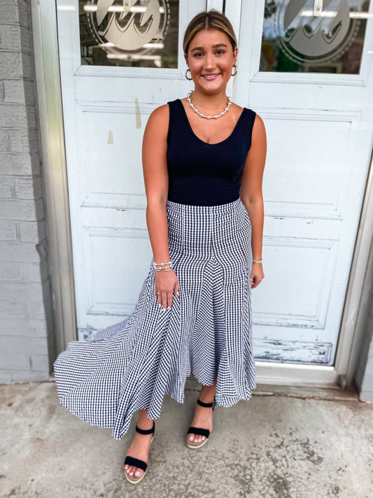 Alex Checkered Skirt