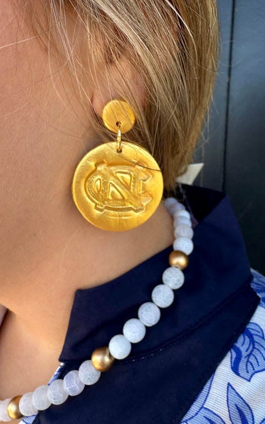 UNC Double Dangle Earrings