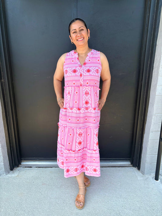 Burke Jacquard Midi Dress