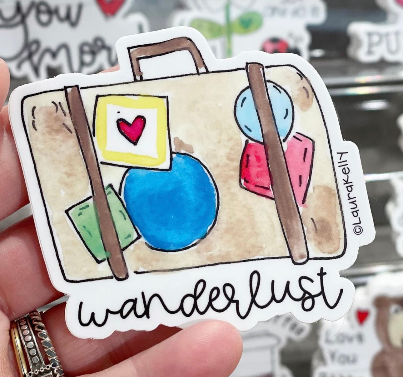 Wanderlust Vinyl Sticker