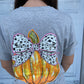 Short Sleeve Bow Pumpkin Tee