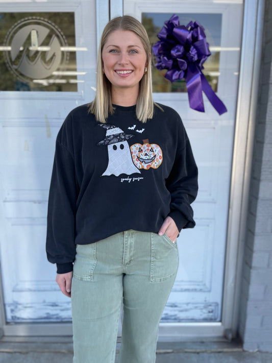 Hallow Patchwork Crewneck