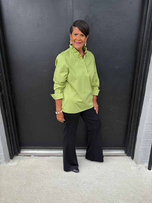 Tammy No Iron Stretch Long Sleeve Popover Shirt