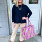Quilted Tiger Tote Bag