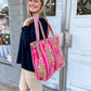 Quilted Tiger Tote Bag