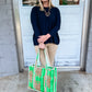 Quilted Tiger Tote Bag