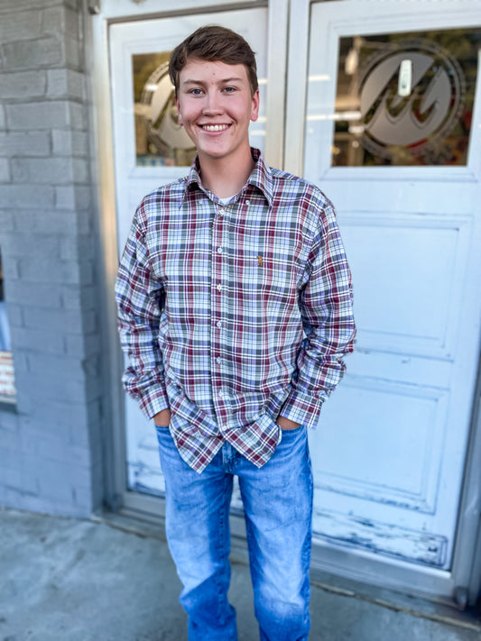 Men's Wild Ivy Plaid Button Down Shirt