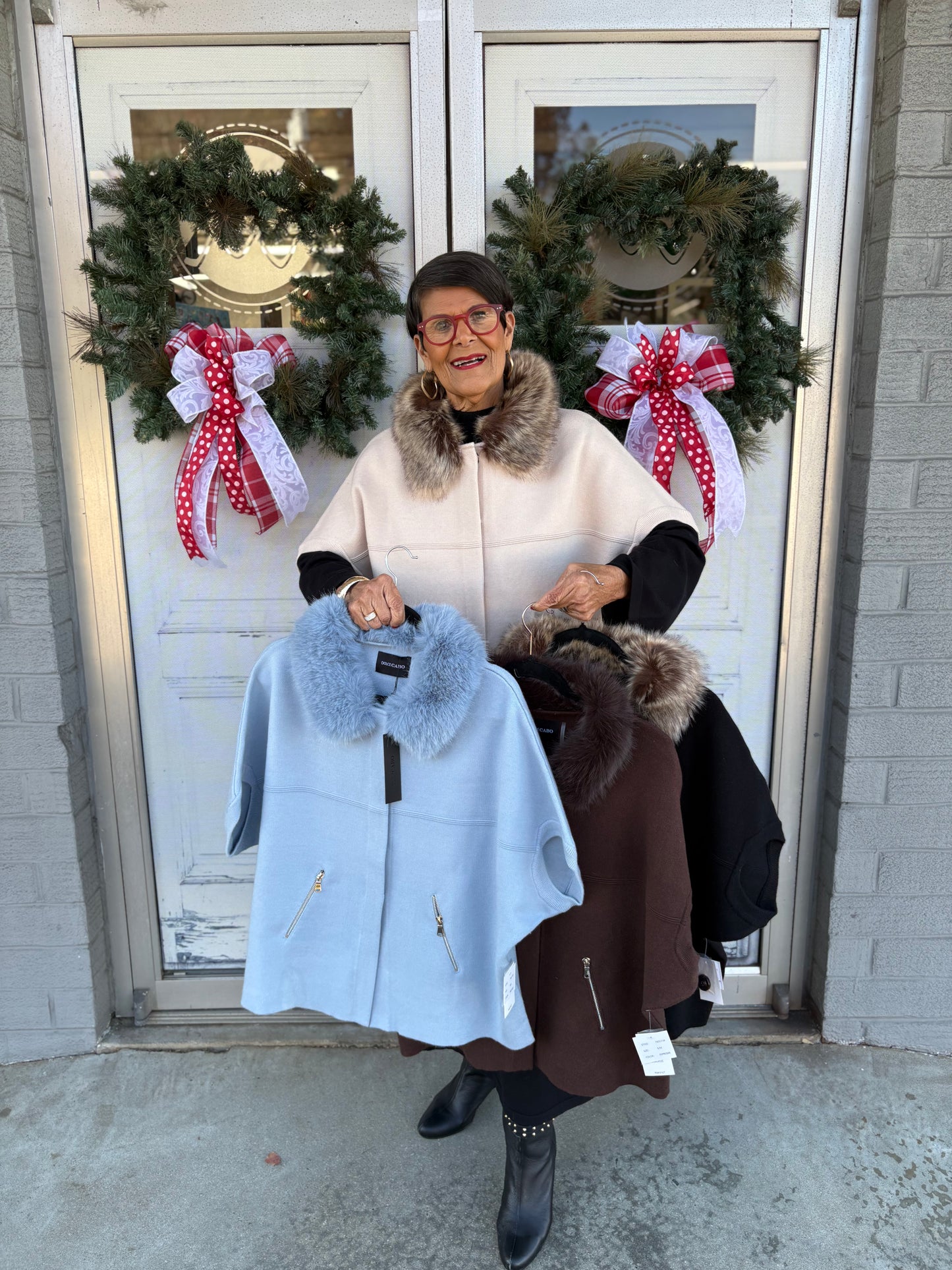 Faux Fur Trim Cardigan