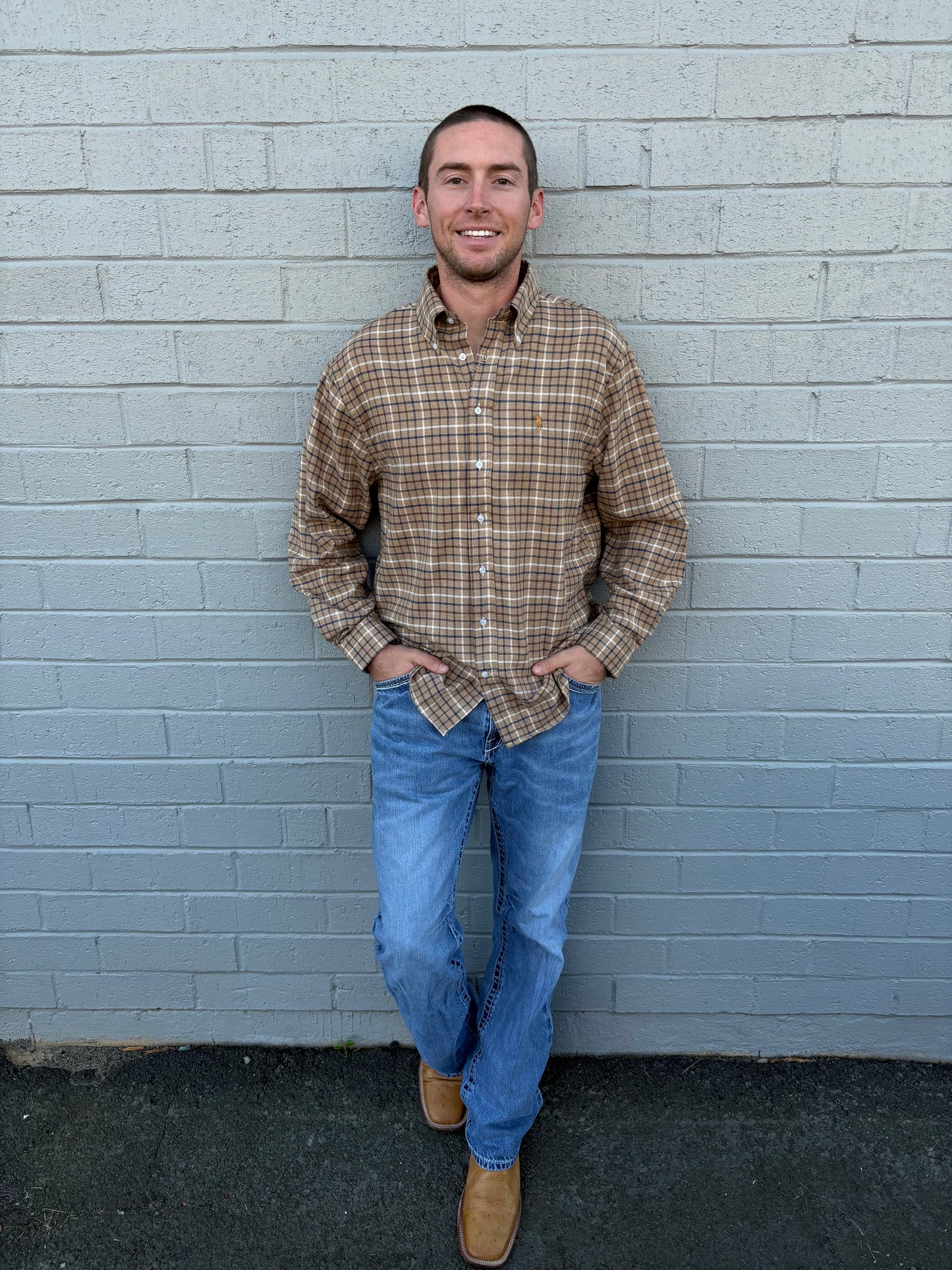 Men's Bourbon Trail Check Button Down Shirt