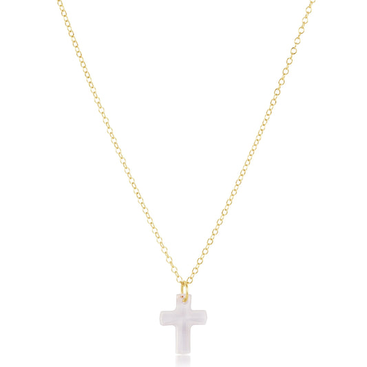 Enewton - 16" Gold Necklace - Blessed Crystal Charm