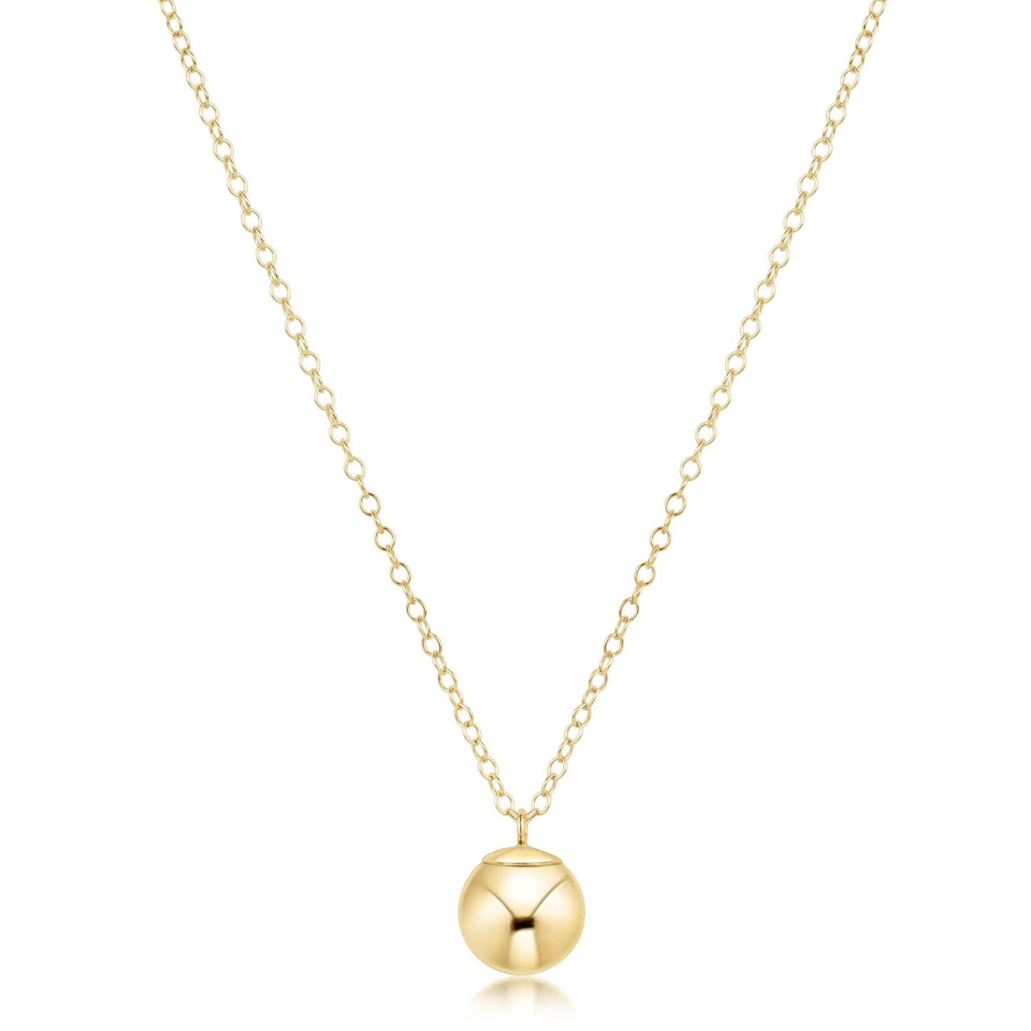 Enewton - 16" Necklace Gold - Classic Gold 8mm Charm