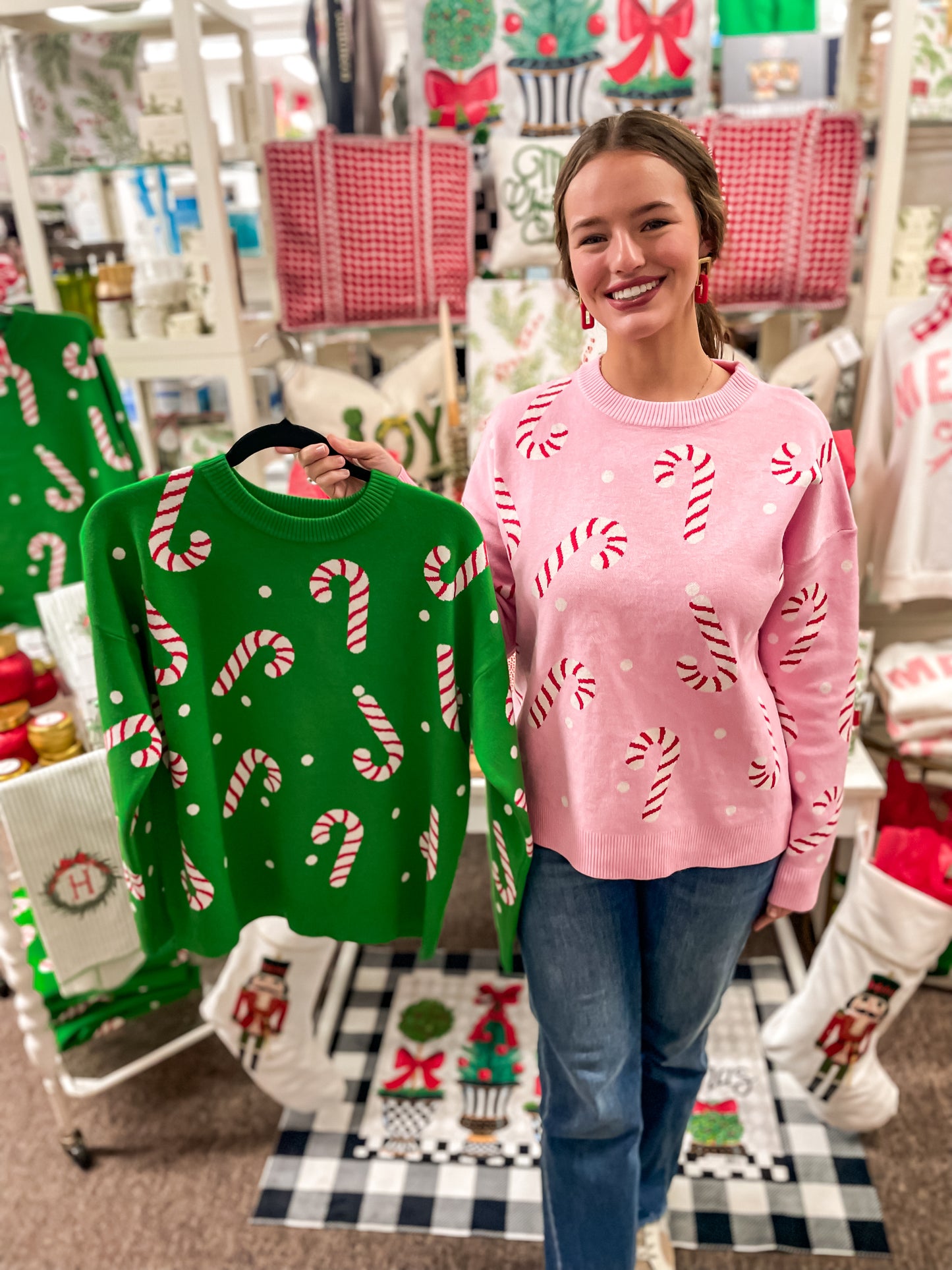 Candy Cane Sweater