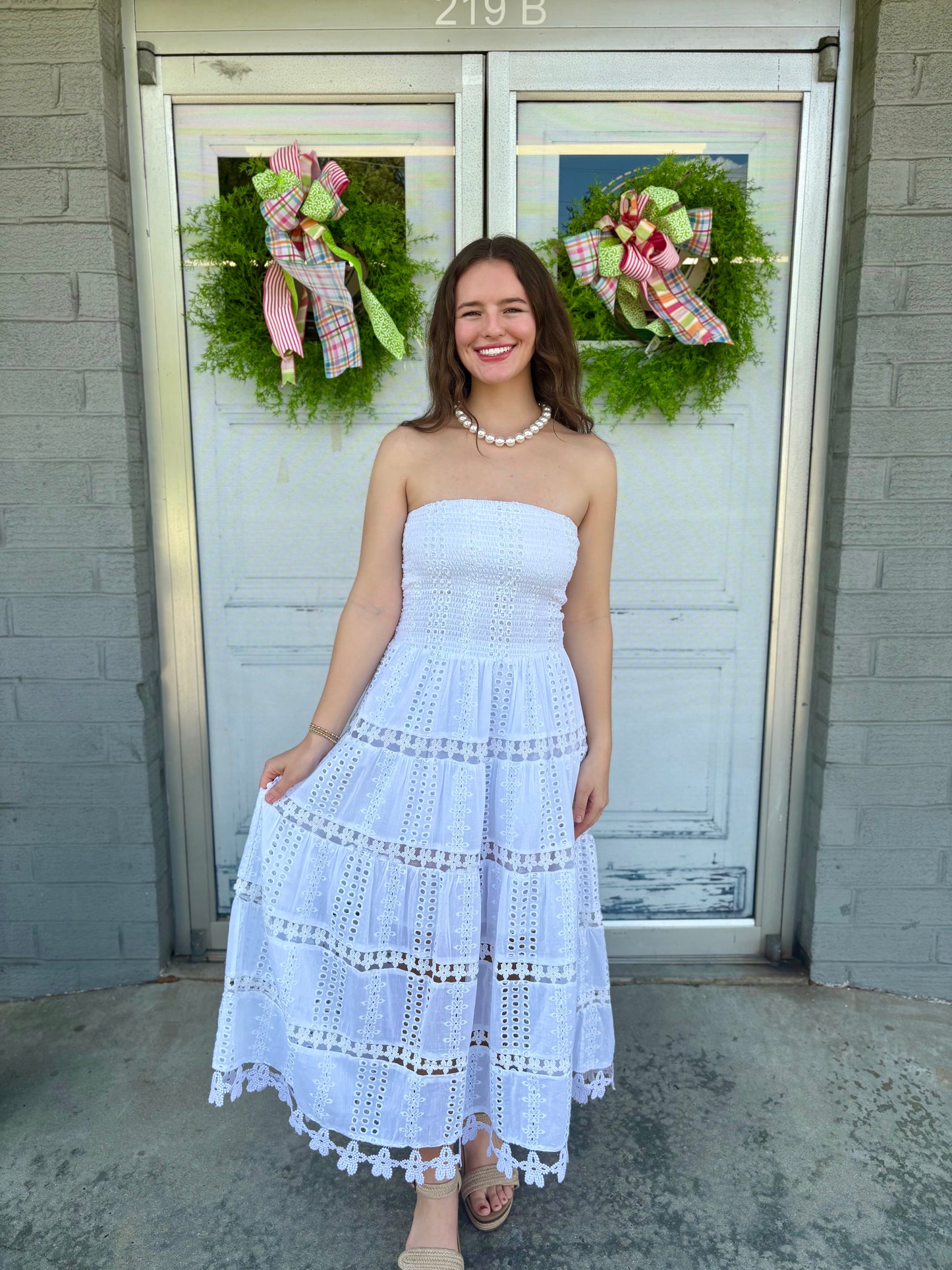 Schiffli Dress