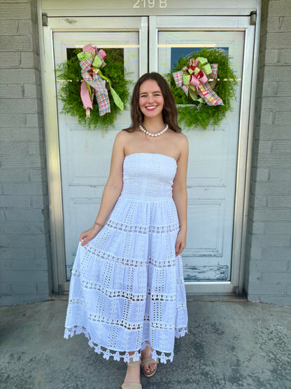 Schiffli Dress