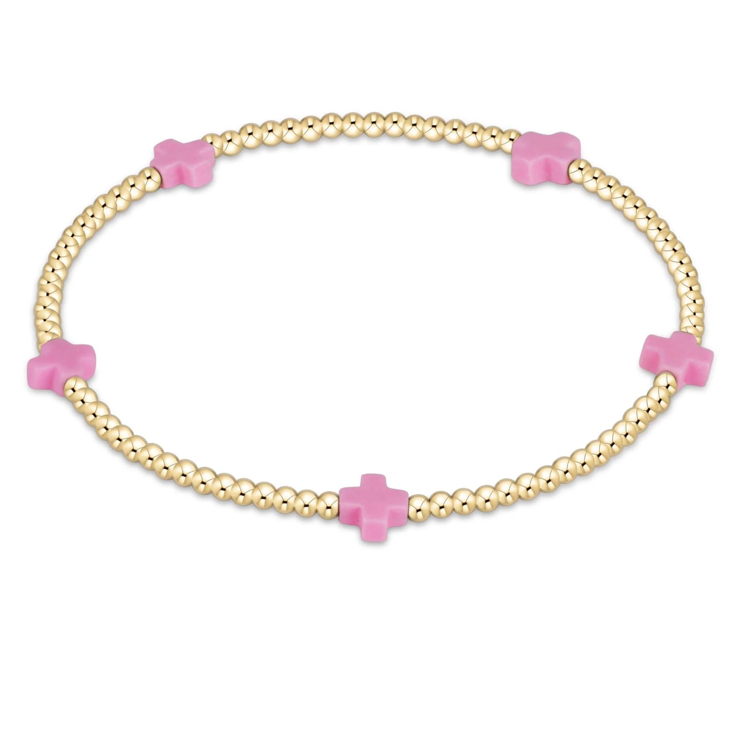 Enewton - Signature Cross Small 2mm gold Bracelet