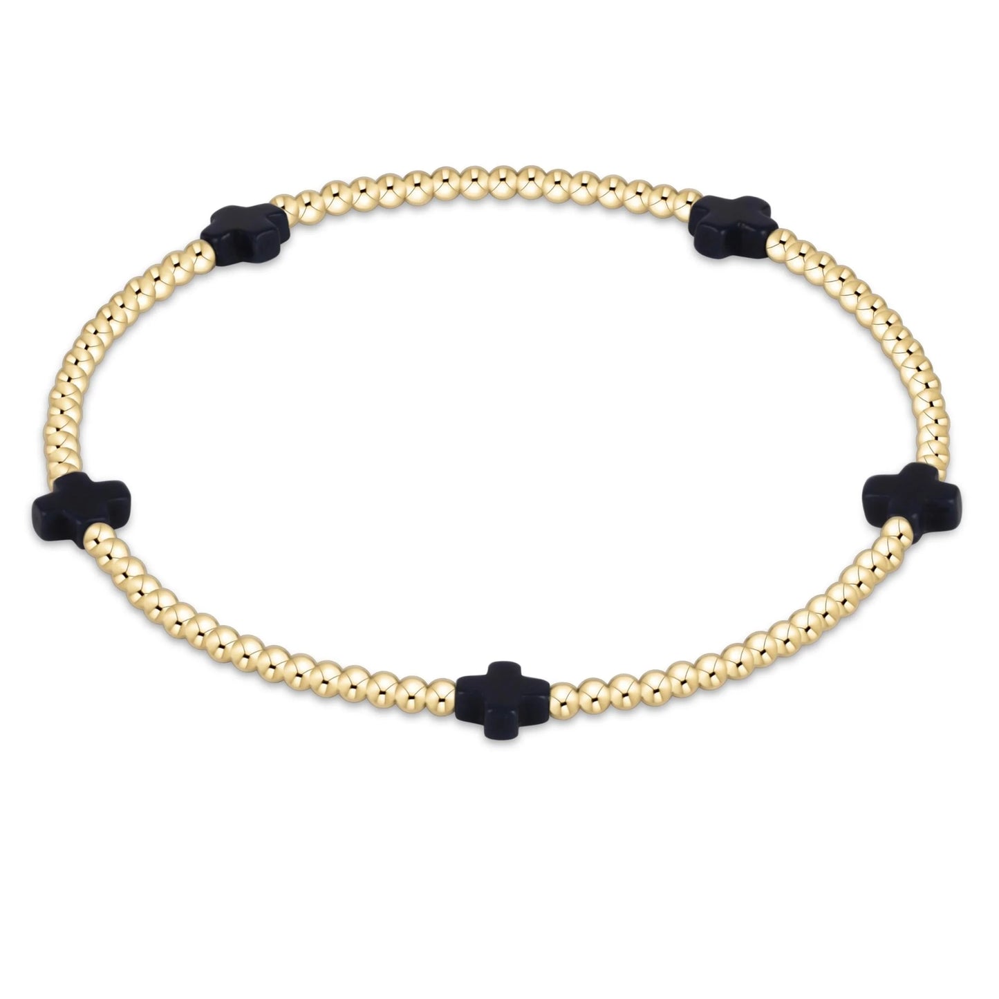 Enewton - Signature Cross Small 2mm gold Bracelet