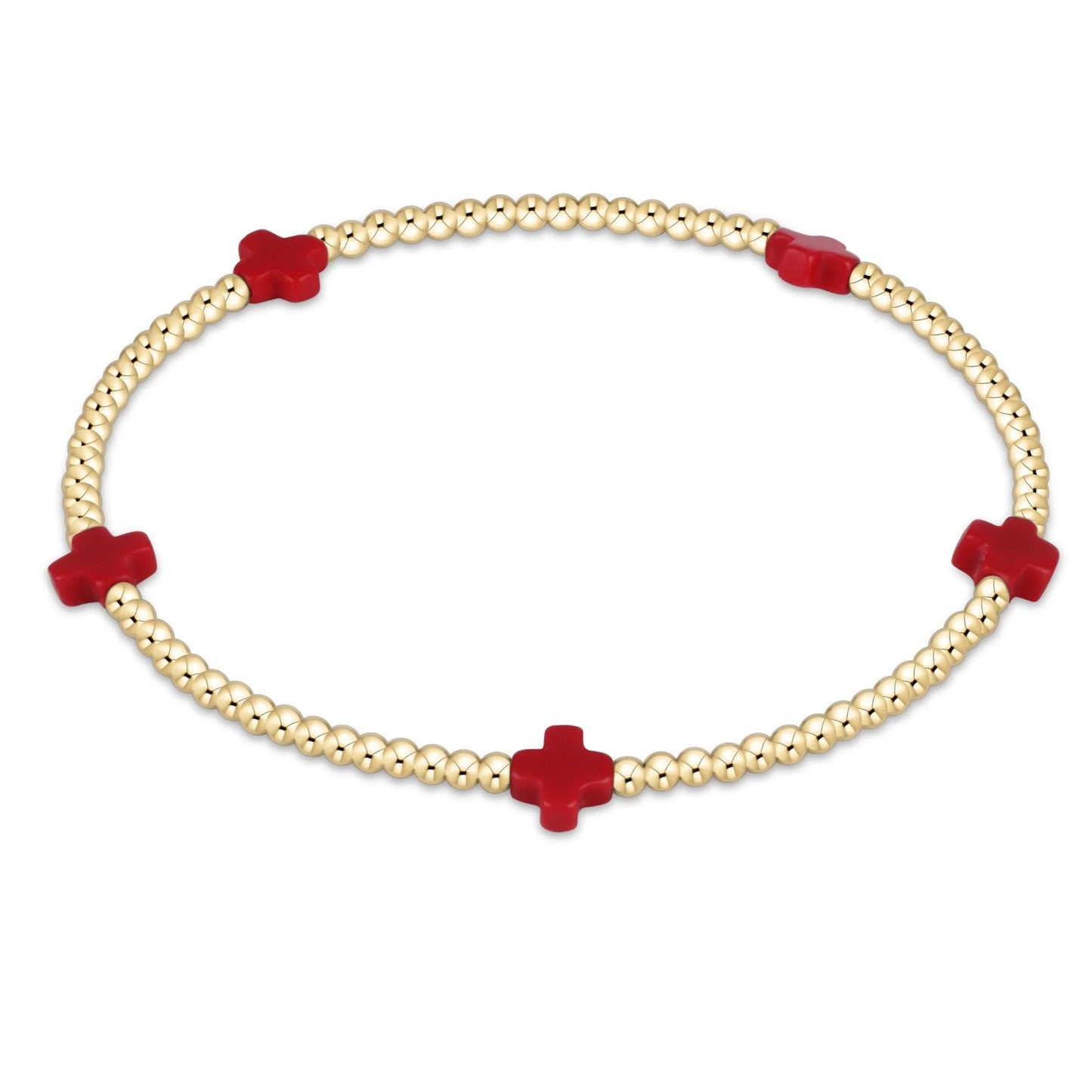 Enewton - Signature Cross Small 2mm gold Bracelet