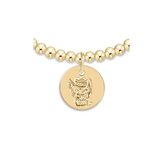 Enewton - eCOLLEGIATE Classic Gold 3mm Bracelet - North Carolina State University Disc.
