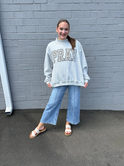 PRAY Mock-Neck Pullover