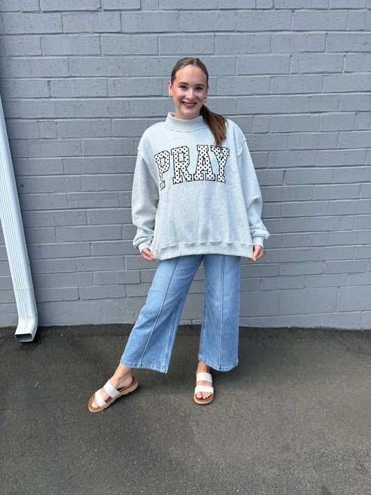 PRAY Mock-Neck Pullover