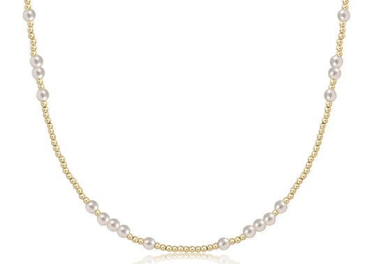 15" Hope Unwritten Choker - Pearl