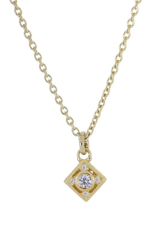 Gilded Collection Diamond Shape Pendant