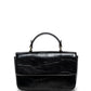 Wilma Faux Croc Mini Flap Top Handle Crossbody