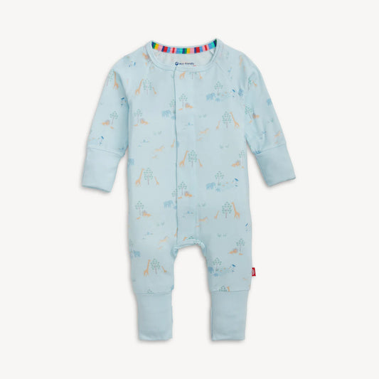 Serene Safari Blue Magnetic Convertible Coverall