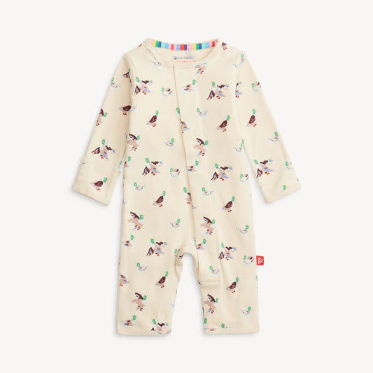 Quack Me Up Organic Cotton Magnetic Convertible Coverall