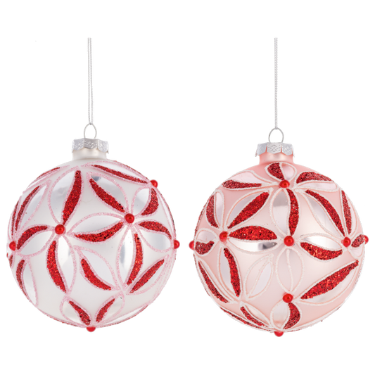 Peppermint Ball Ornament