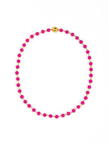 Glass Bead Magnetic Necklace