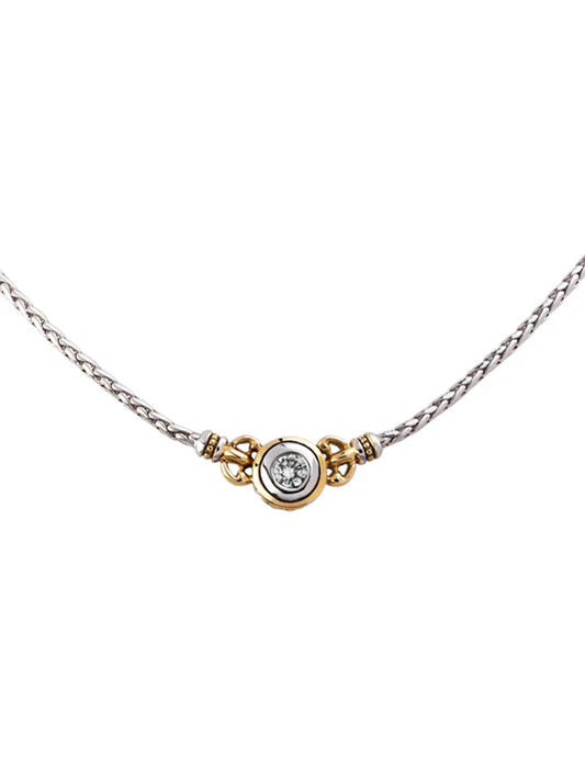 CZ Single Stone Necklace