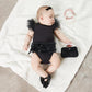 Black Snap Shirt Baby Dress