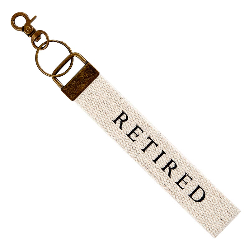 Retired Canvas Keychain