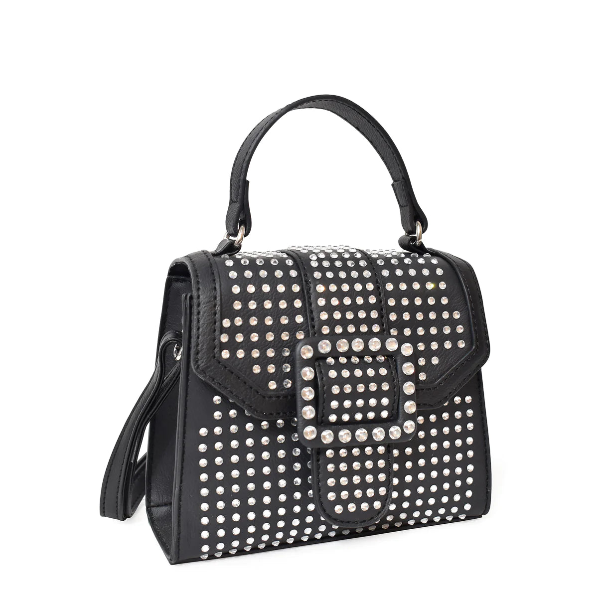 Rhinestone Mini Top Handle Crossbody