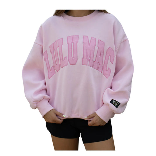 LULU MAC Pink/Pink Stitch Sweatshirt