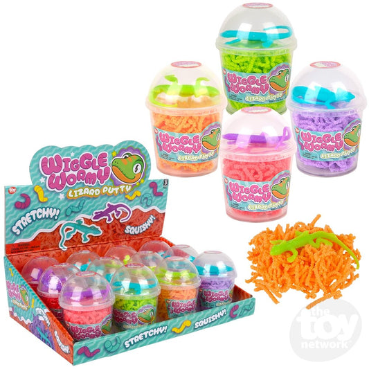 Wiggle Wormy Lizard Putty