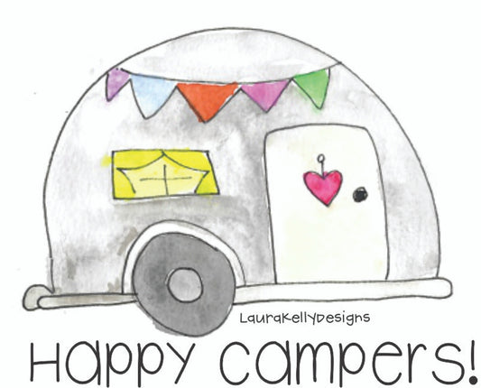 Happy Campers Vinyl Sticker