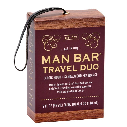 Man Bar Travel Duo - Hair and Body Wash